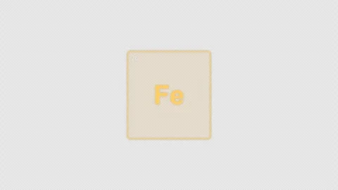 Iron Fe Periodic Table Element Tile Clean No Text Animation Video Overlay Alpha Vídeo Stock 339370819