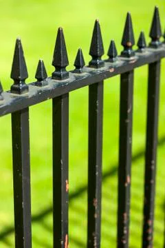 Iron fence pattern 写真素材