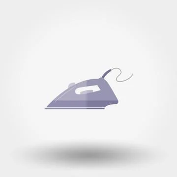 Iron. Flat icon Stock Illustration