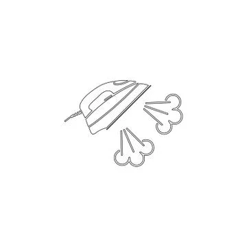 Iron. flat vector icon Stockillustratie