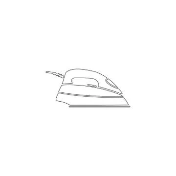 Iron. flat vector icon Stock Illustration