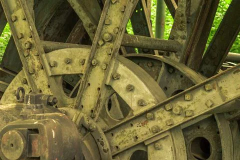 Iron flywheel Stock Photos