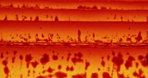 Iron foundry. Continuous casting machine. Steel billet moving through the Stock Footage 125110575
