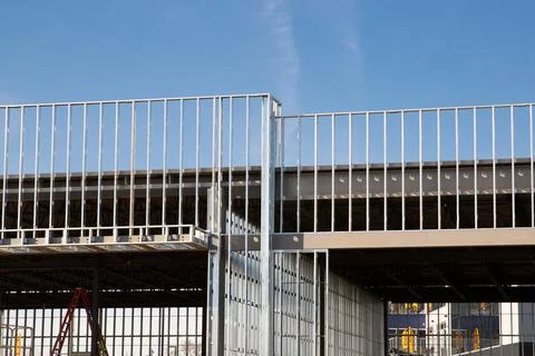 Iron frame building Foto stock