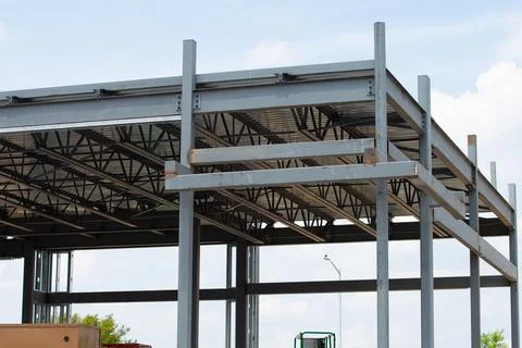 Iron frame building Stock Photos