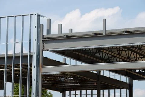 Iron frame building Stock Photos