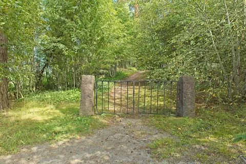 Iron gate. Stock Photos