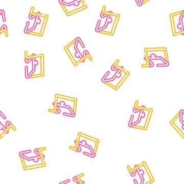 Iron gate vector seamless pattern Stock Illustration