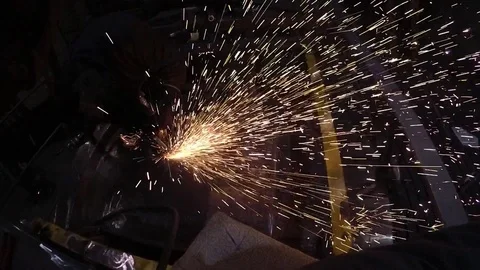 Iron grinding slow effect 스톡 동영상 101500794