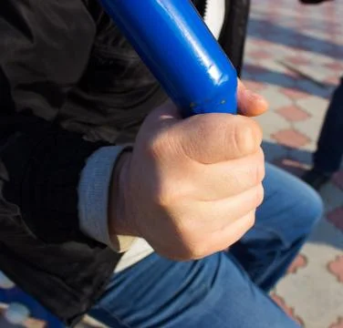 Iron in hand Stock Photos