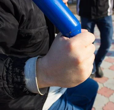 Iron in hand Stock Photos