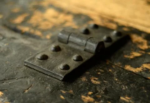 Iron hinge Stock Photos