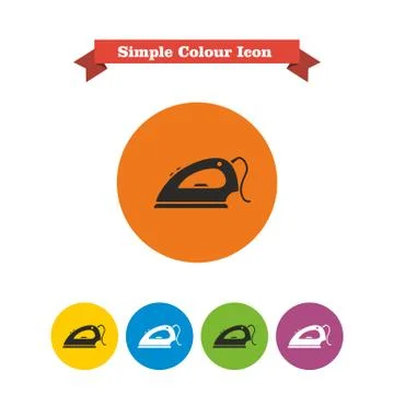 Iron icon Illustrazione stock