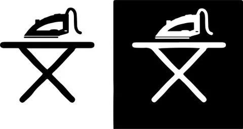 Iron icon isolated on background Stock Illustration