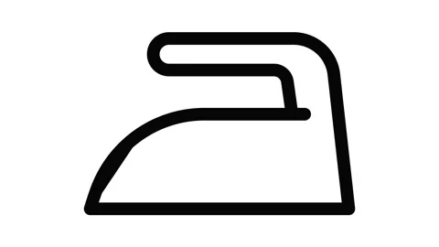 Iron laundry icon animation Stock Footage 152640643