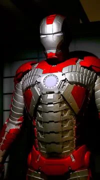 The Iron man Mark 2 model figure 스톡 사진