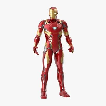 Iron Man Mark 46 - Fighting Pose 3D Model