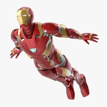 Iron Man Mark 46 - Flying Pose ~ Modèle 3D #90955374