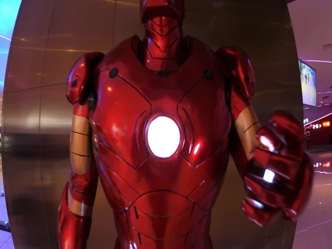 Iron Man Model Display at the Store 스톡 동영상 77855888
