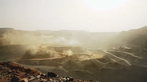 Iron mining in Africa Stock Footage