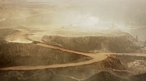 Iron mining in Mauritania Stockbeeldmateriaal 40021216