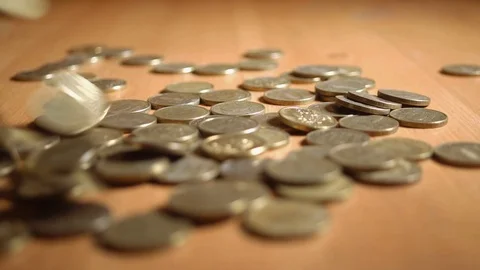 Iron money background Stock-Footage 105686177