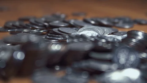 Iron money background Stock-Footage 105686731