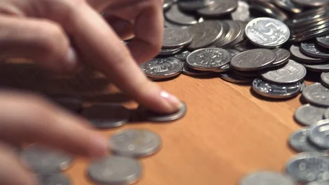 Iron money background Stock Footage 105686795