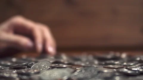 Iron money background Stock-Footage 105686817