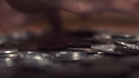 Iron money background Stock Footage 105686855