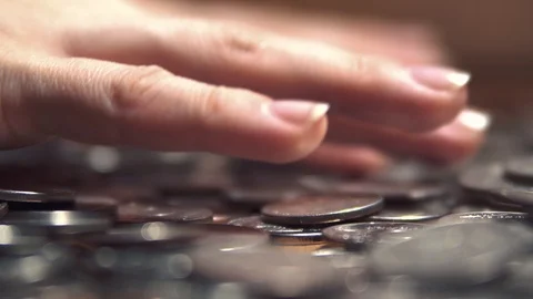 Iron money background Stock-Footage 105686861