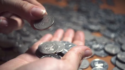 Iron money background Video stock 105686883