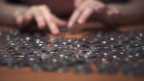 Iron money background Stock Footage 105687035