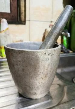 Iron mortar Stock Photos