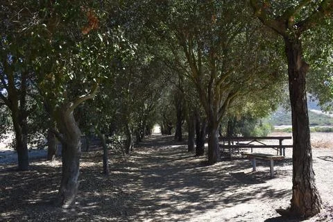 Iron Mountain hiking trailhead in Poway, California Stock Photos