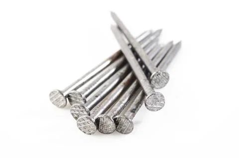 Iron nails head Stock Photos