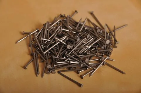 Iron nails Stock Photos