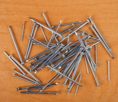 Iron nails Stock Photos