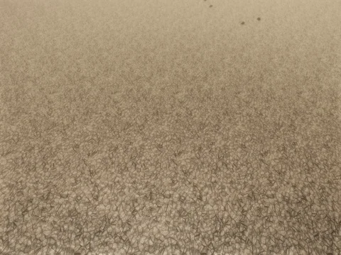 Iron Numbers Falling on Desert Stock Footage 80482621