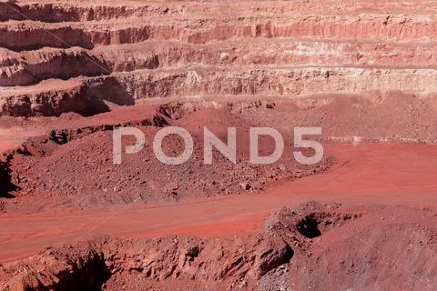 Iron ore mining Stock Photos
