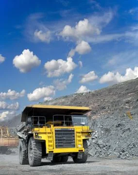 Iron ore mining Stock Photos