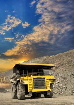 Iron ore mining Stock Photos