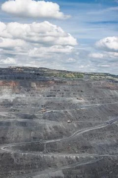 Iron ore mining Stock Photos