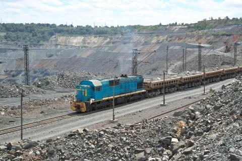 Iron ore opencast Stock Photos