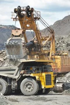 Iron ore opencast Stock Photos