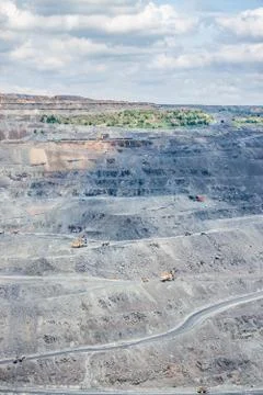 Iron ore opencast Stock Photos