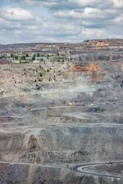 Iron ore opencast Stock Photos