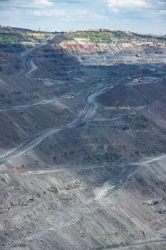 Iron ore opencast Stock Photos