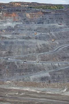 Iron ore opencast Stock Photos