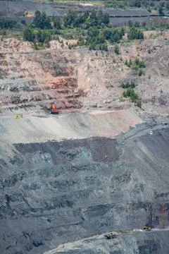 Iron ore opencast Stock Photos